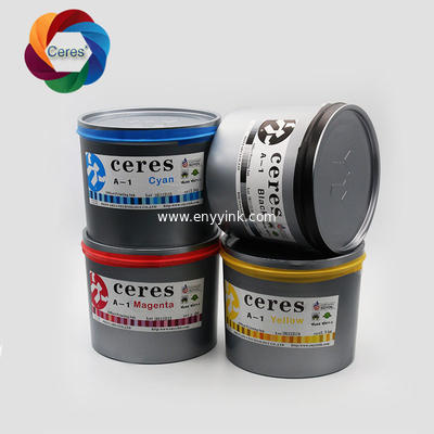 High Gloss Ceres A-1 Offset Printing Ink CMYK