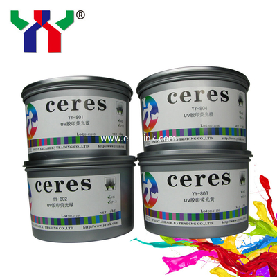 High Quality Offset UV Fluorescent Ink Pantone 803 Yellow For offset machine