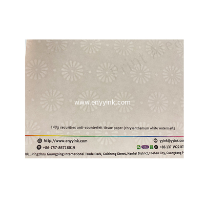 Hot stamping Anti-fake Watermarked paper security certificate paper