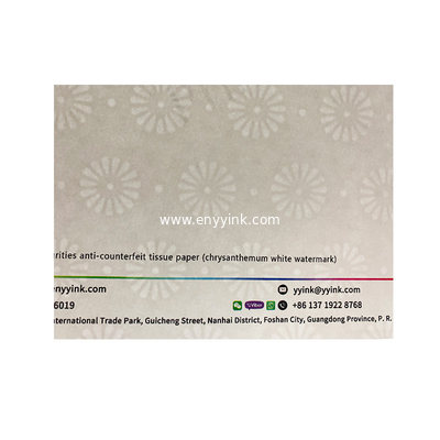 Hot stamping Anti-fake Watermarked paper security certificate paper