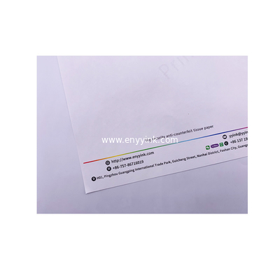 Custom 75%cotton 25%%linen security thread paper, security watermark paper