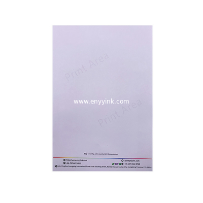 Custom 75%cotton 25%%linen security thread paper, security watermark paper
